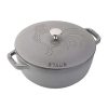 Dutch Ovens & Braisers * | Staub 3.75 Qt. Essential French Oven With Rooster Lid | Graphite Grey