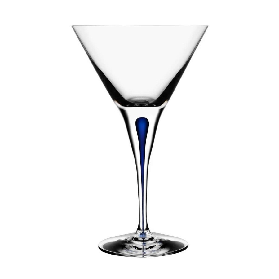 Barware * | Orrefors Kosta Boda Orrefors Crystal, Intermezzo Blue Crystal Martini, Single