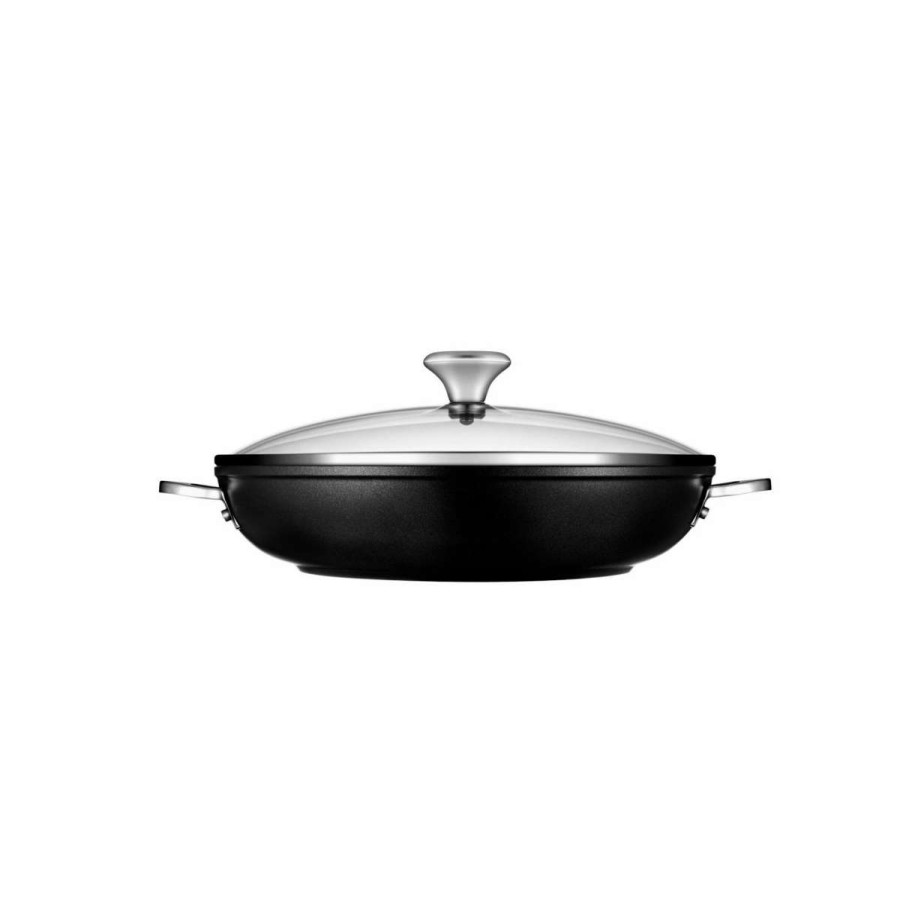 Dutch Ovens & Braisers * | Le Creuset 4 Qt. Shallow Casserole/Braiser With Glass Lid | Toughened Nonstick Pro