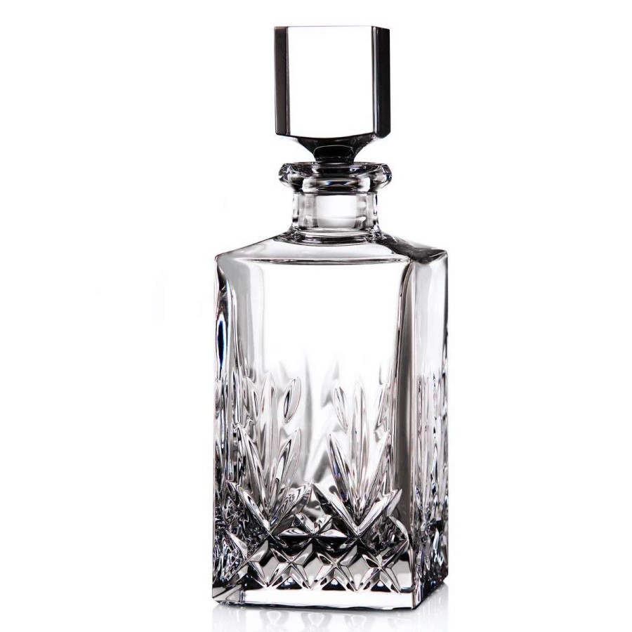 Barware * | Cashs Crystal Cashs Ireland, Annestown Single Malt Whiskey Square Decanter