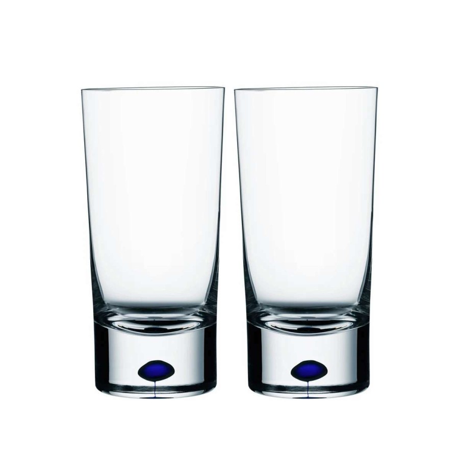 Barware * | Orrefors Kosta Boda Orrefors Crystal, Intermezzo Blue Tumbler, Pair