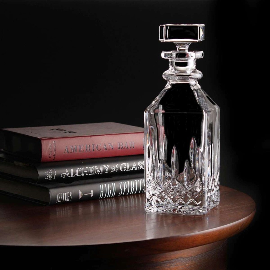 Barware * | Waterford Crystal Waterford Lismore Connoisseur Square Whiskey Crystal Decanter