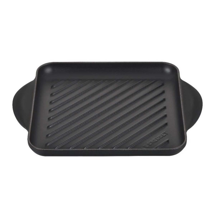 Grill Pans & Griddles * | Le Creuset 9.5 Square Signature Enameled Cast Iron Grill Pan | Licorice