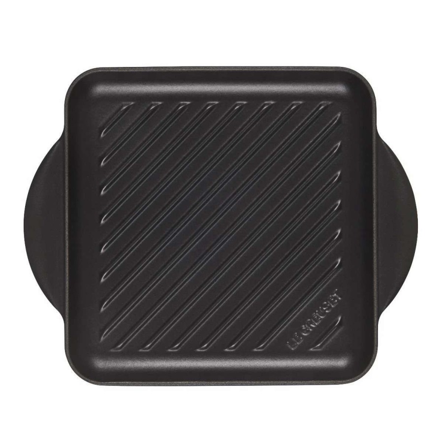 Grill Pans & Griddles * | Le Creuset 9.5 Square Signature Enameled Cast Iron Grill Pan | Licorice