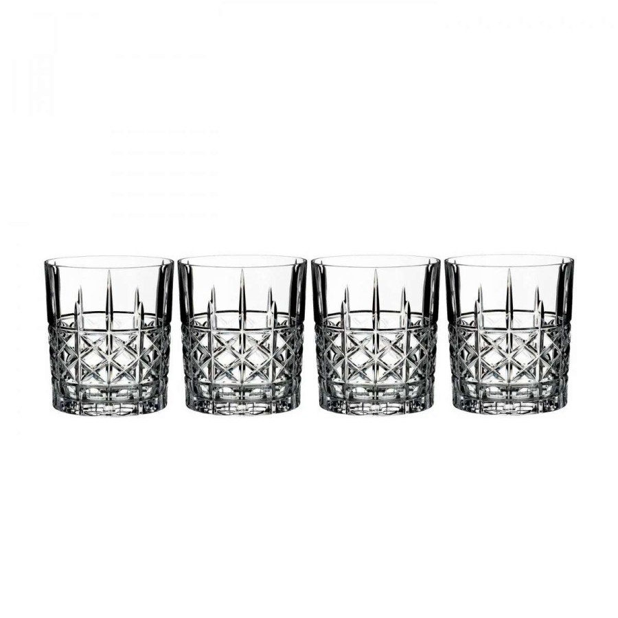 Barware * | Marquis By Waterford Crystal, Brady Crystal Dof Tumbler, Set Of Four