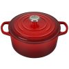 Dutch Ovens & Braisers * | Le Creuset 3.5 Qt. Round Signature Dutch Oven With Stainless Steel Knob | Cerise/Cherry Red