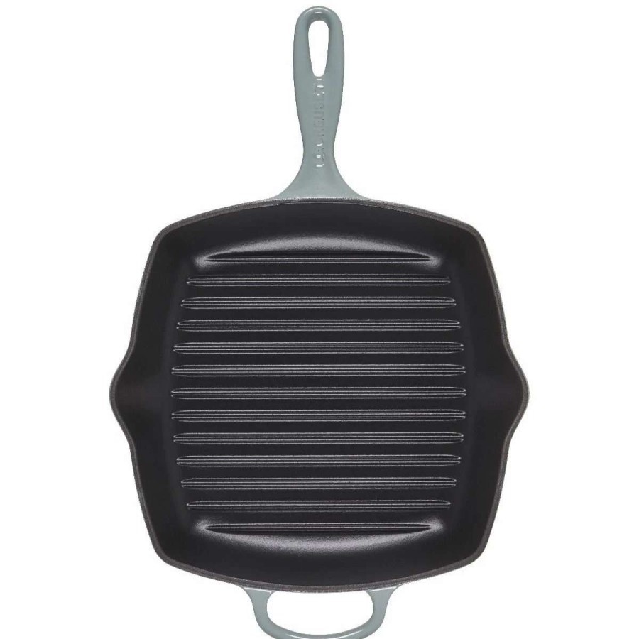 Grill Pans & Griddles * | Le Creuset 10.25 Signature Square Grill Skillet | Sea Salt