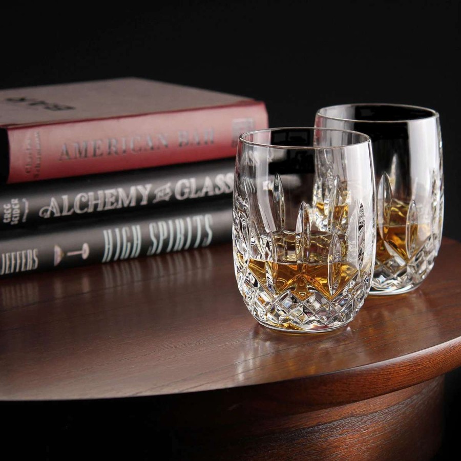 Barware * | Waterford Crystal, Lismore Rounded Whiskey Of Tumblers, Pair