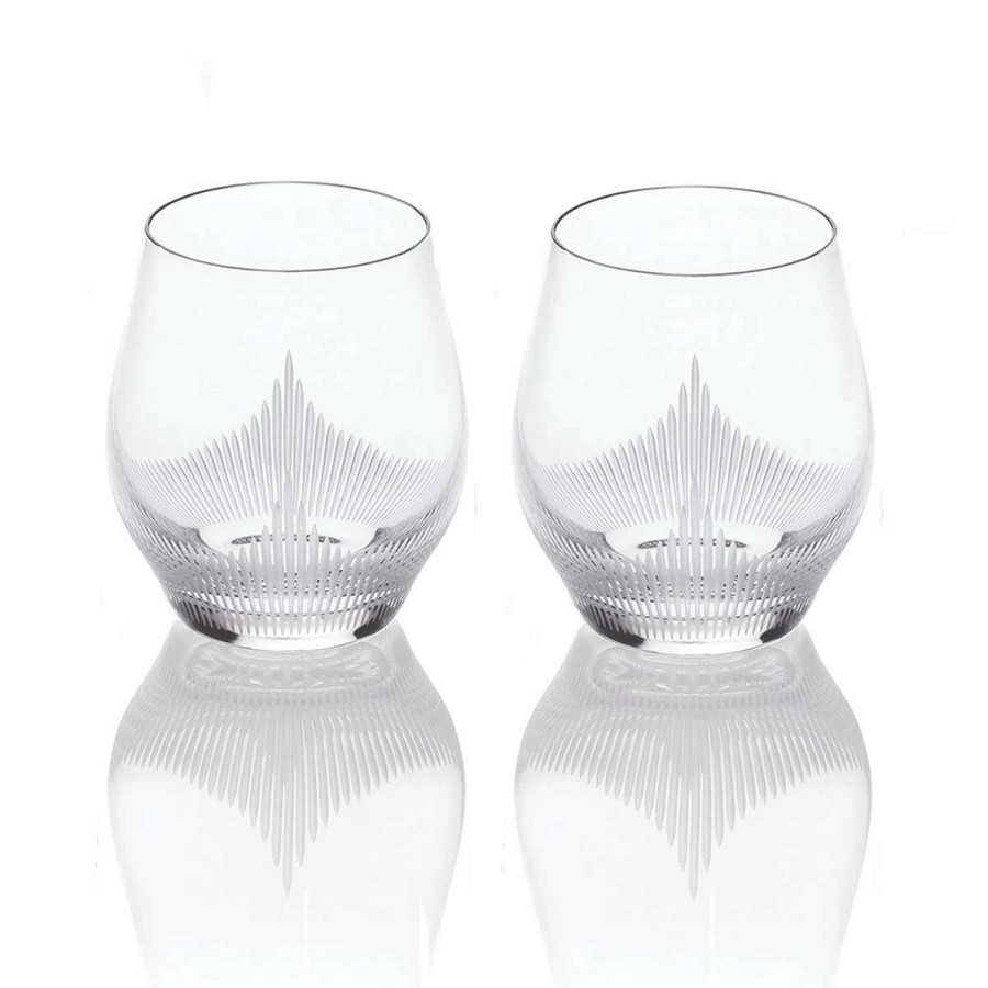 Barware * | Lalique 100 Points Whiskey Dof Tumbler Glasses By James Suckling, Pair