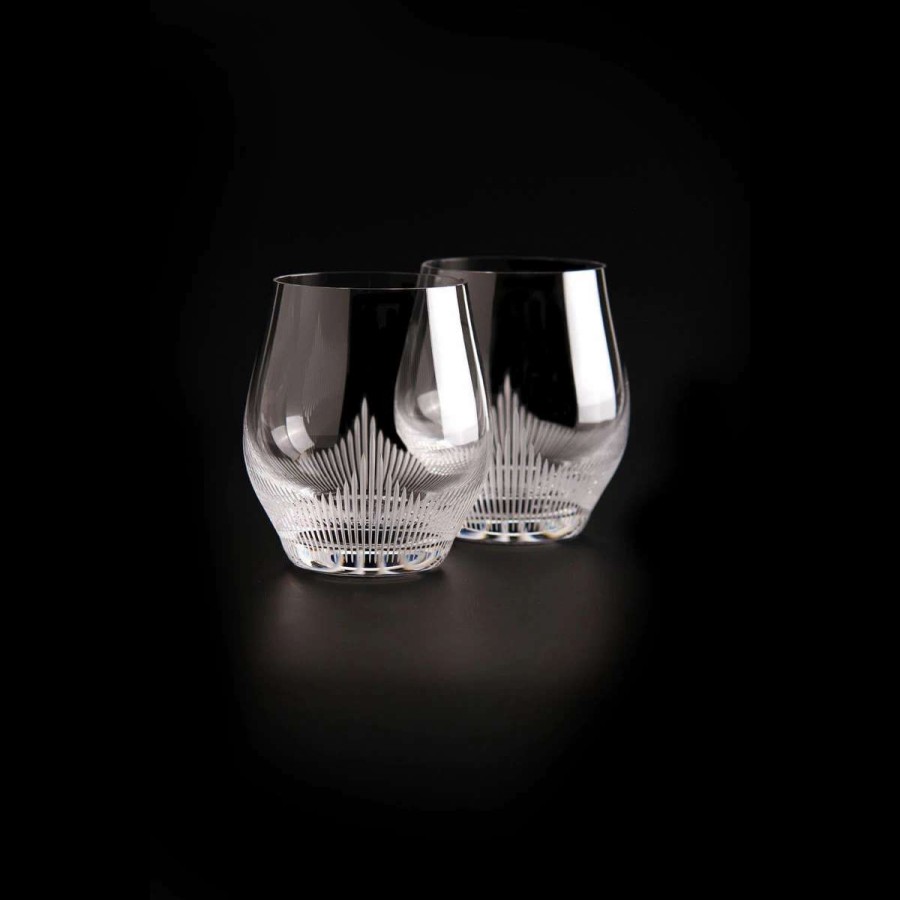 Barware * | Lalique 100 Points Whiskey Dof Tumbler Glasses By James Suckling, Pair