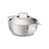 Dutch Ovens & Braisers * | All-Clad D5 Brushed Stainless Steel Dutch Oven & Lid | 5.5 Qt.