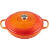 Dutch Ovens & Braisers * | Le Creuset 3.5 Qt. Signature Enameled Cast Iron Braiser With Stainless Steel Knob | Flame Orange