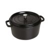 Dutch Ovens & Braisers * | Staub 7 Qt. Round Cocotte/Dutch Oven | Matte Black