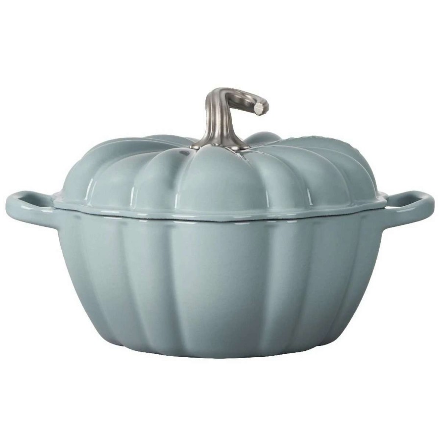 Dutch Ovens & Braisers * | Le Creuset 4 Qt. Pumpkin Cocotte | Sea Salt