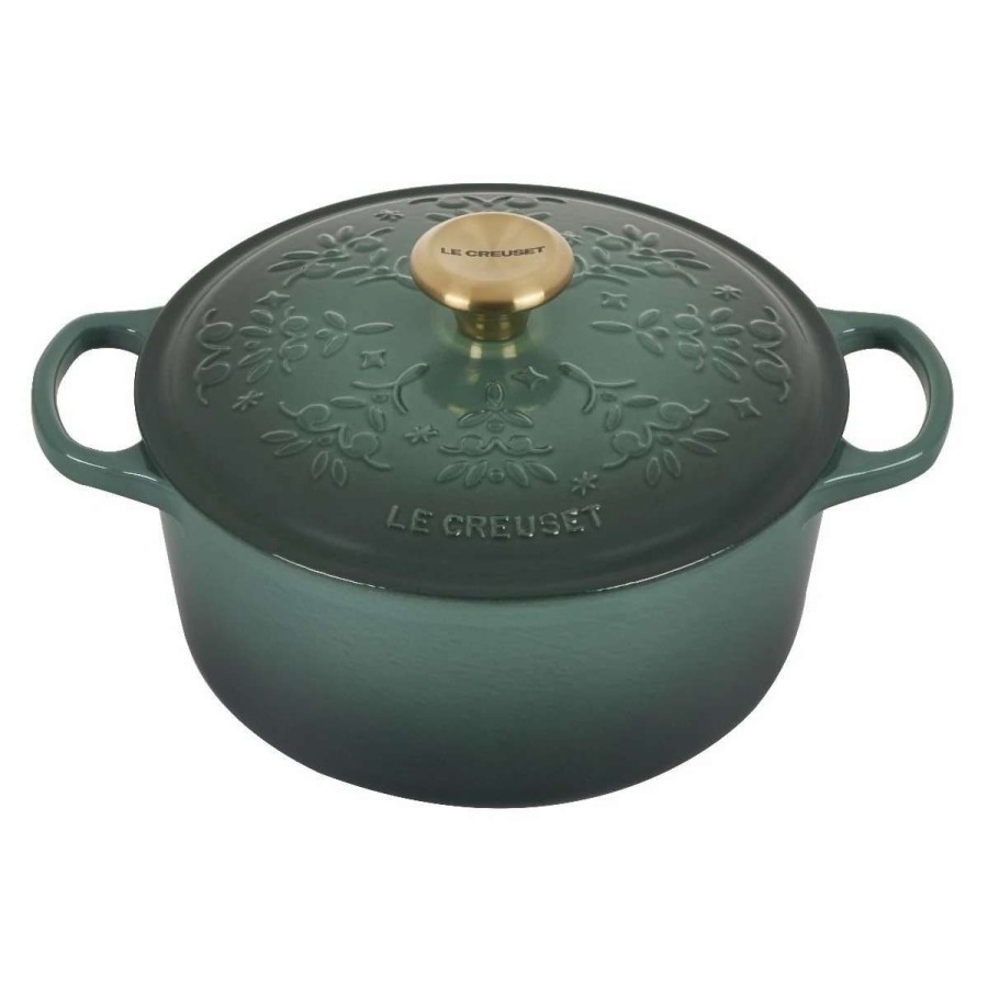 Dutch Ovens & Braisers * | Le Creuset 4.5 Qt. Signature Dutch Oven | Noel (Artichaut)