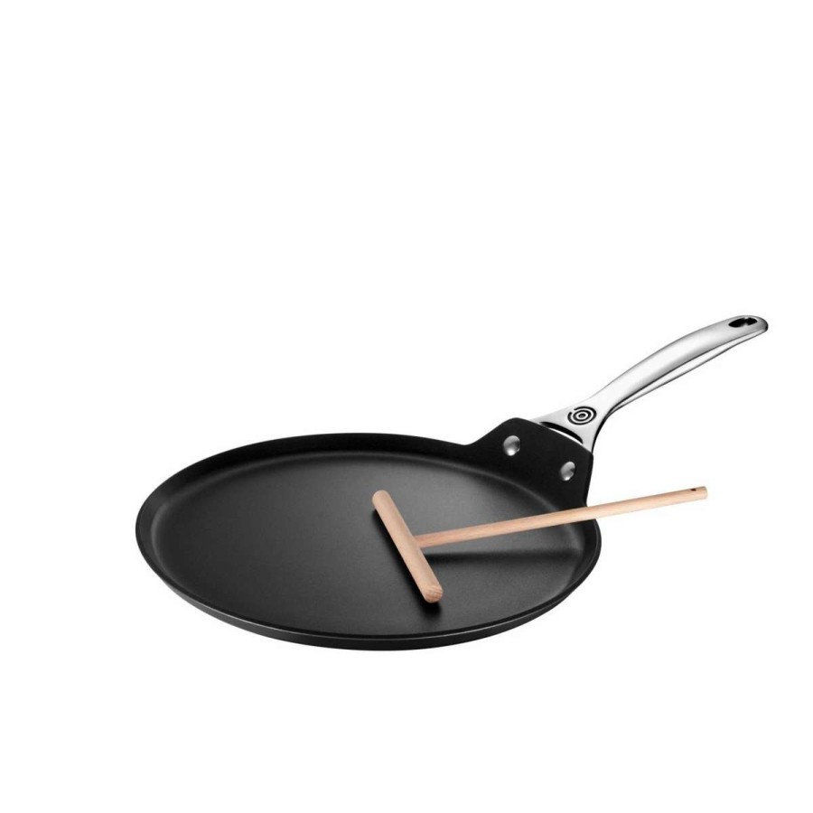 Grill Pans & Griddles * | Le Creuset 11 Crepe Pan With Rateau | Toughened Nonstick Pro