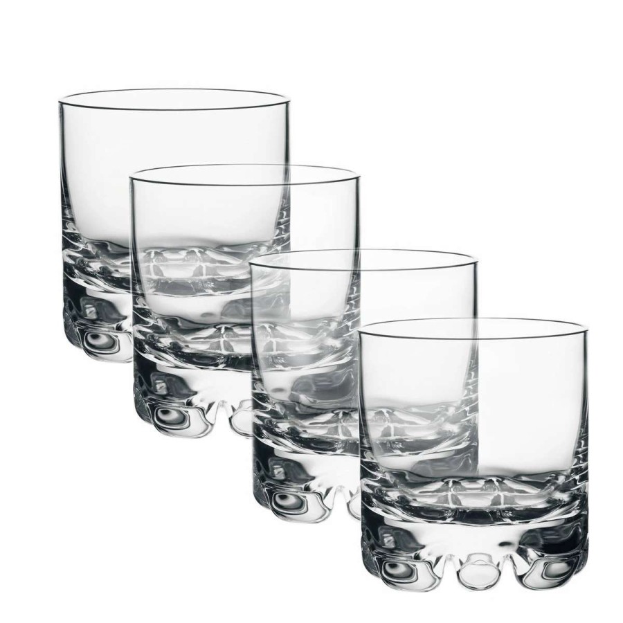 Barware * | Orrefors Kosta Boda Orrefors Crystal, Erik Crystal Old Fashioned Tumbler Glass, Set Of Four